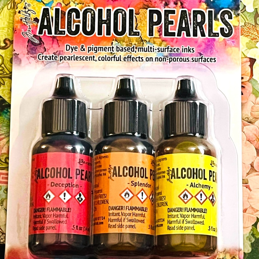 Ranger Alcohol Pearls Ink Set - Deception, Splendor, Alchemy